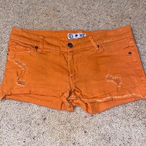 ORANGE JEAN SHORTS